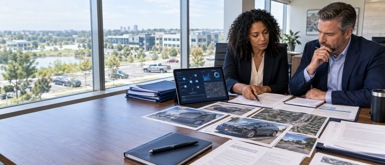 Insurance professionals reviewing AI agents, explainable underwriting, claims, fraud, cyber, reinsurance, and operating visibility